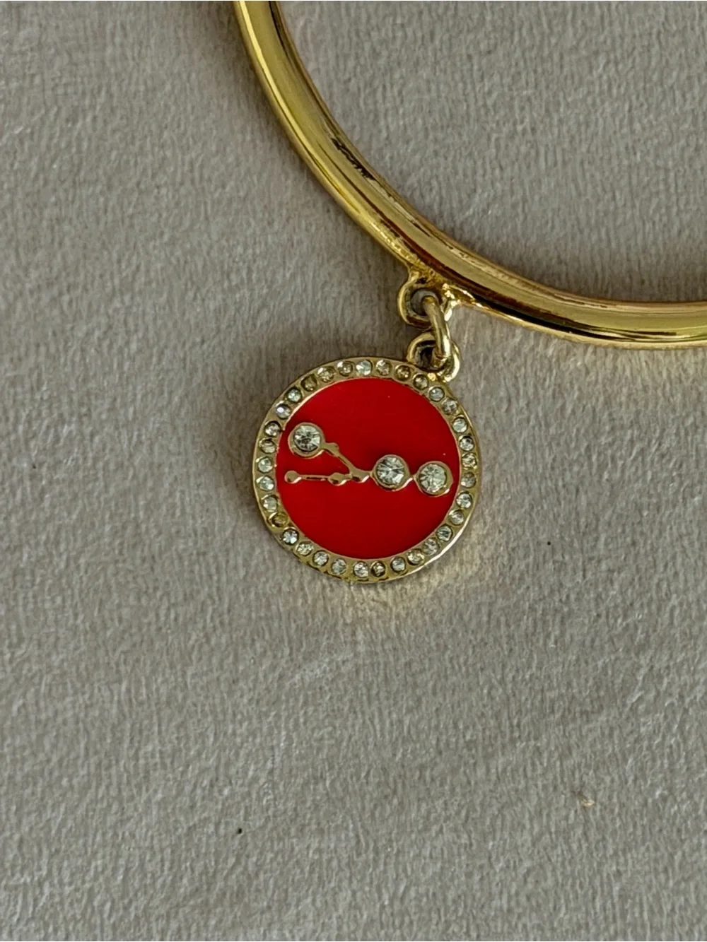 NWT Kate Spade WBRUB459 In The Stars Red & Gold Taurus ♉️